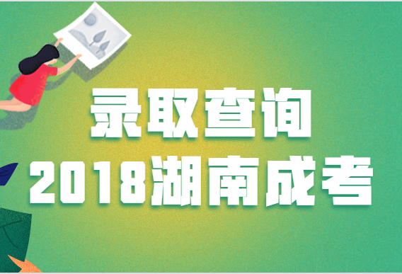 2018湖南成考录取查询