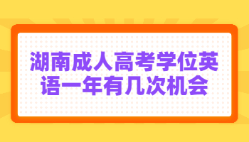 湖南成人高考学位英语